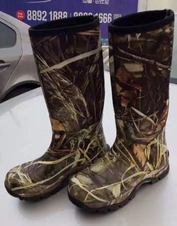 Lightweight waterproof camo waterproof boots,neoprene waterproof boots