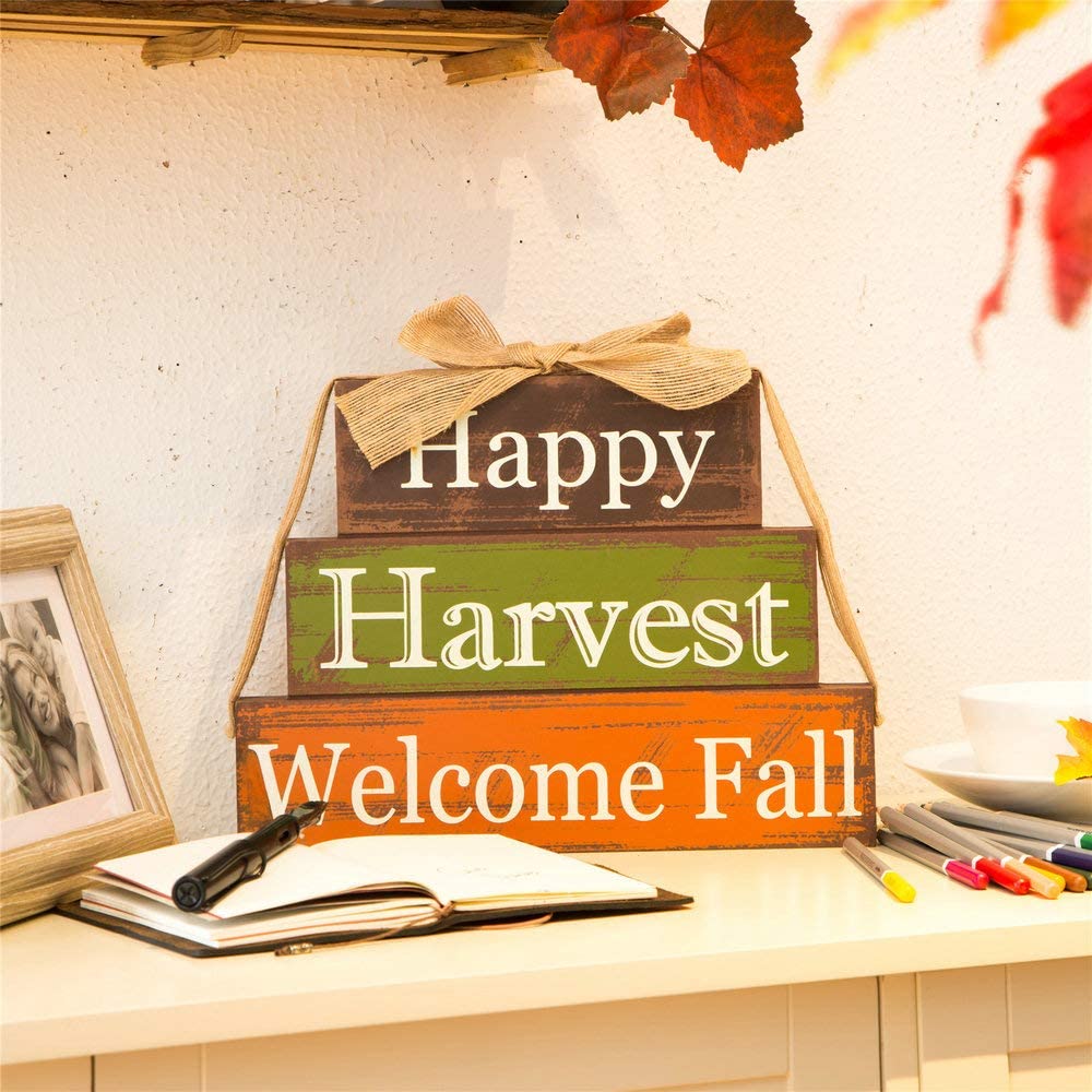 Happy Harvest Benvenuto decorazioni autunnali