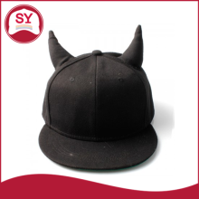 black custom snapback plain /broderie patch snapback / men hat snapback