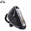 Waterproof Travel Bicycle Front Bag with Transparent Screen Touch Phone Holder