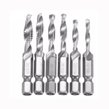 6pcs hex shank hand tap