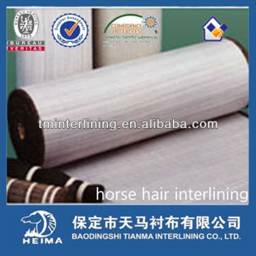 horse hair interlining for suit