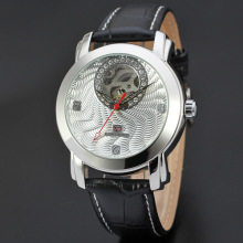 Automatic movement leather band male watch