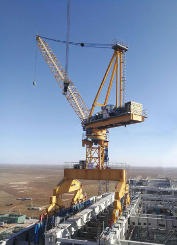 Heavy lifting equipment crane