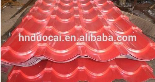 interlocking colorful roofing tile/corrugated roofing steel sheet