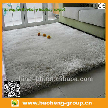 Far infrared polyester shaggy electric heated carpet