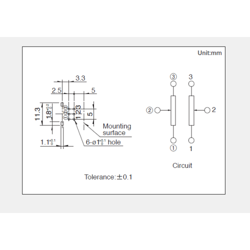 Potentiometer putar siri Rk09l