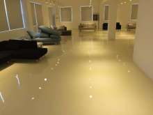 Office solvent-free epoxy self-flowing flat paint