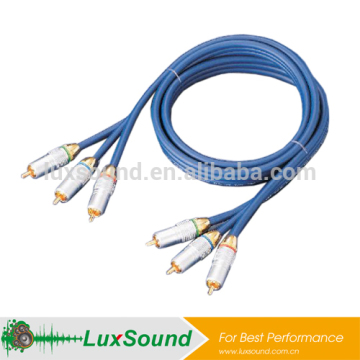 A/V cable,3 RCA male to 3 RCA male AV cable,RBG cable,