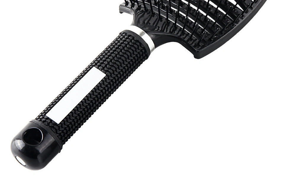 Barber Blow Drying Brush with Nylon Detangling Pins, Anti-Static