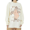 Çift Retro Angel Alfabe Baskı Sweatshirt