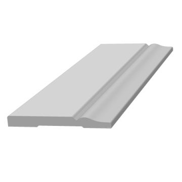 White gesso primed flooring accessories MDF moulding skirting board