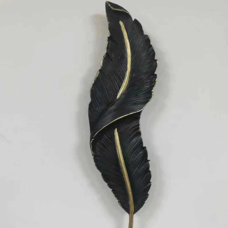 Modern LED Dimmable Wall Sconce with Elegant Feather Design Lamp
