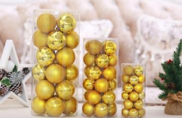 plastic colour christmas balls