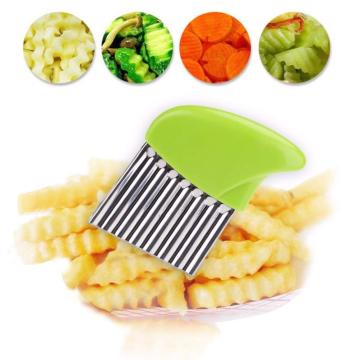 Stainless Steel Crinkle Wavy Chopper potato cutter