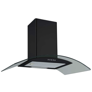 70cm Curved Glass Chimney Cooker Hood