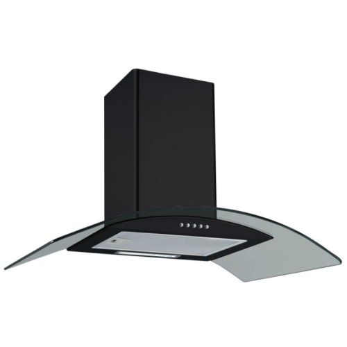 70cm Curved Glass Chimney Cooker Hood