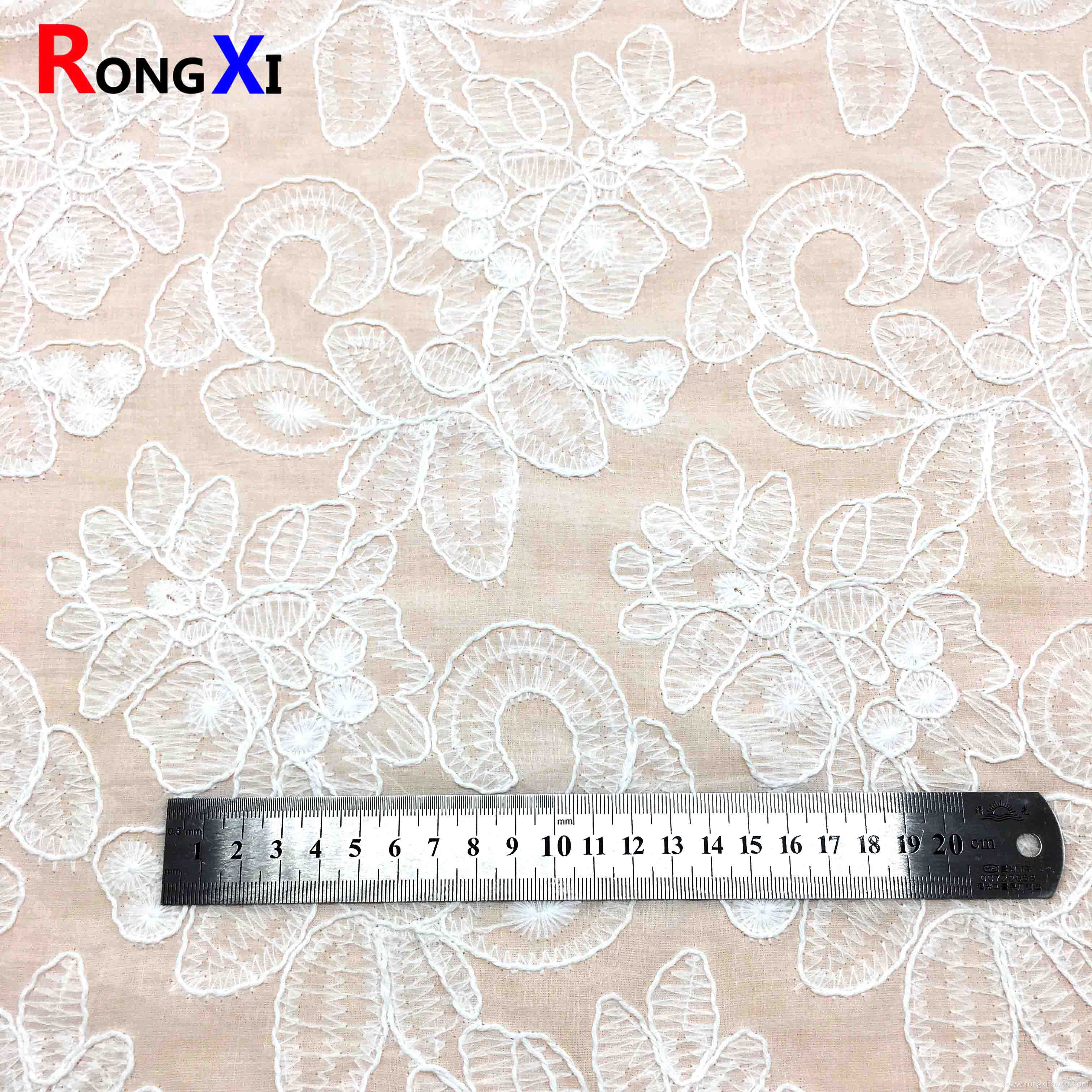 Cotton Eyelet Fabric Embroidered Fabric Clothing Fabric