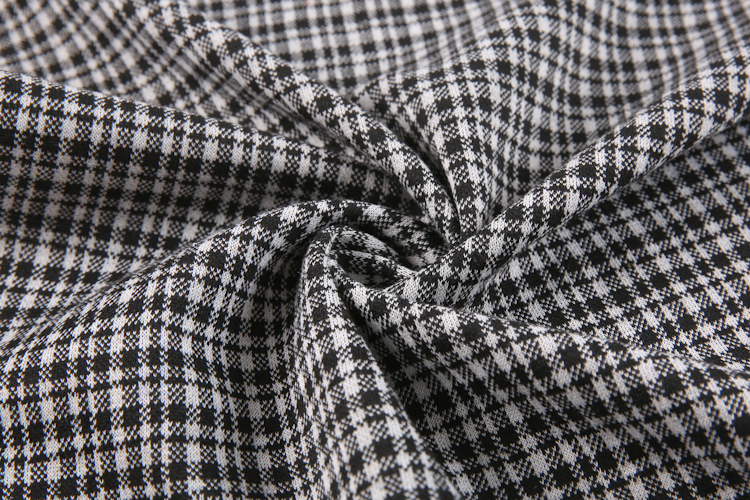 Textiles jacquard knit yarn dye custom suit houndstooth upholstery fabric