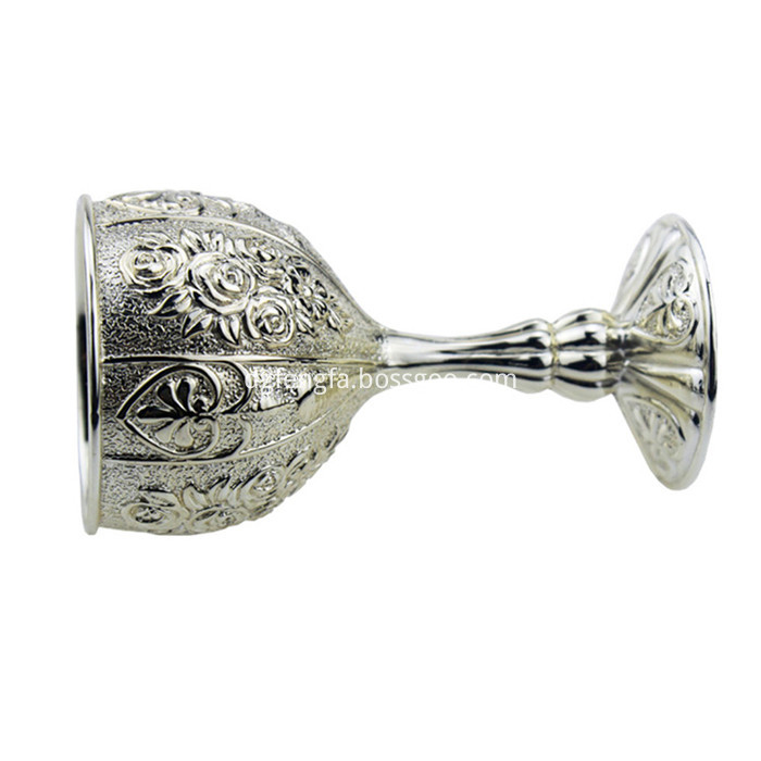 High quality zinc alloy silver kiddush cup