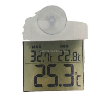 Solar-Powered Digital Window Thermometer