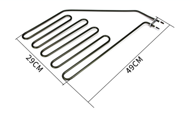 custom 2kw 3kw stainless steel electric tubular element heating tube barbecue