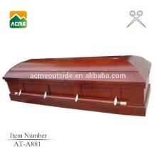 AT-A881 cheap price wooden material cloth covered caskets