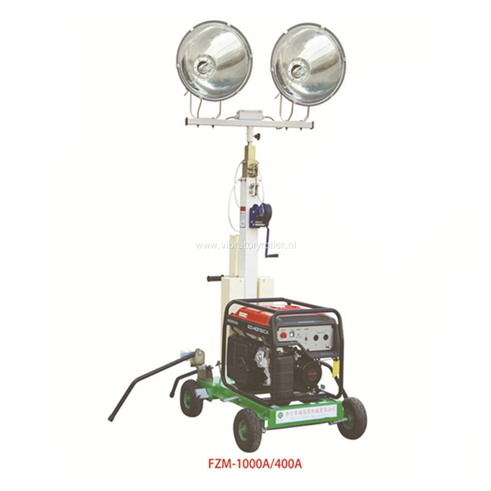 Easy Control Mobile Light Tower With Generator