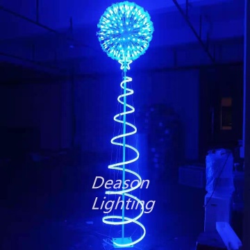 Spiral Neon Light Christmas Tree Designs