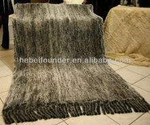 Knitted Rex Rabbit Fur Blankets