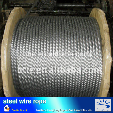 6x24+7HC galvanized steel wire rope 24mm