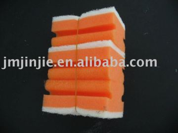 groove scouring sponge