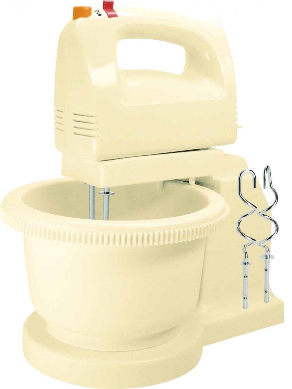 Electric mixer for dough kneading