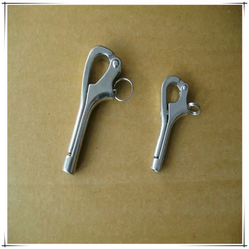 Marine plated utility winch hook marine hardware