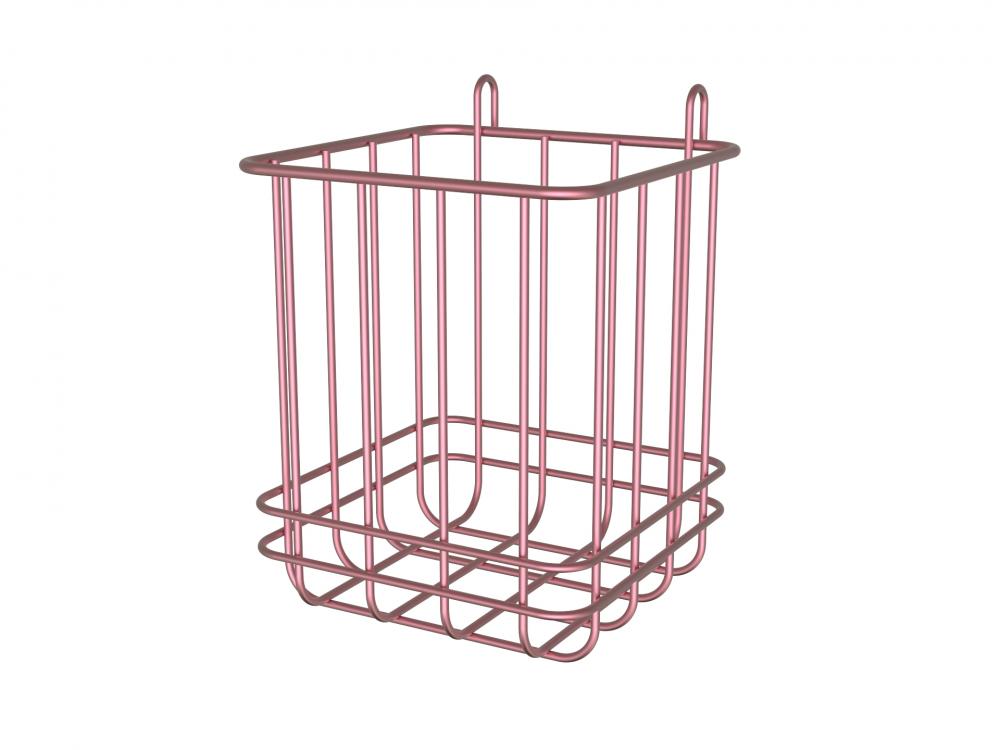 Bathroom metal storage basket