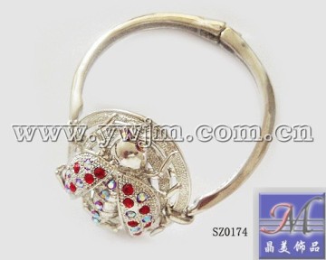 fashion alloy czech stone bangle