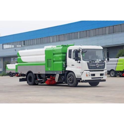 Camion de balayeur de la boîte à eau de 6000L et de balayage de la boîte à déchets