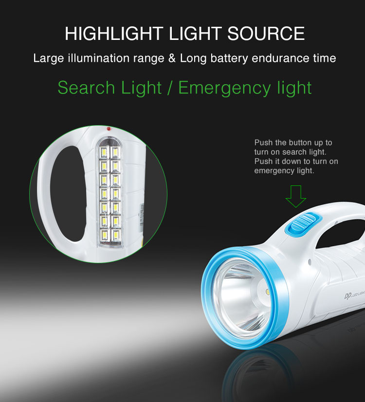 Portable LED Rechargeable Searchlight with Side Light-7023-detail-2 Portable LED Rechargeable Searchlight with Side Light-7023-detail-2