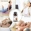 Etiqueta privada seca naranja esencial masaje de masaje de masaje