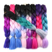 Hot sell ombre braiding hair hair synthetic jumbo braiding hair