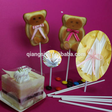 Food grade white paper clear cake pop sticks