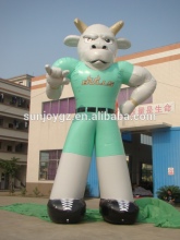 Customized new design advertising giant inflatable cow for sale