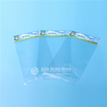 OPP Clear Plastic Bag with Hanger with Header Card