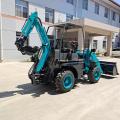 Wheel Mini Excavator Backhoe chargeur avec bon prix