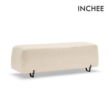 Modern Home Living Room Bedroom Fabric Rectangular Stool