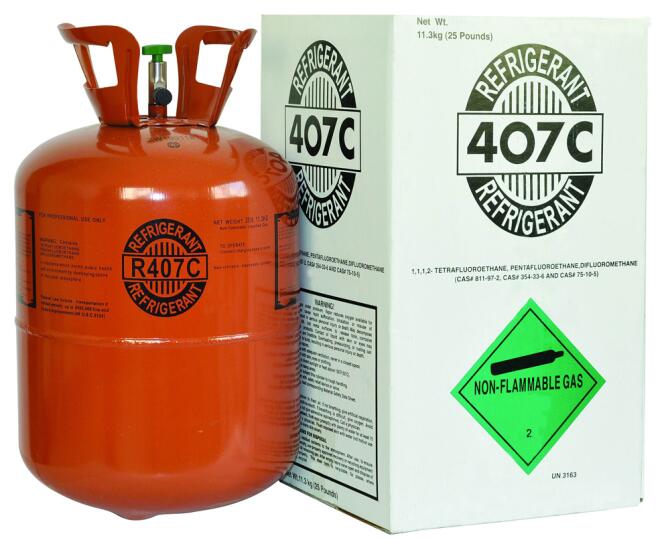 R407c Refrigerant -11.3kg packing R407c refrigerant