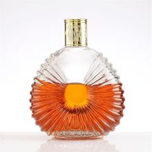 High end clear cognac brandy bottle for sale