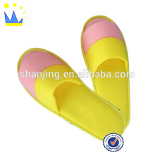 fashionable two-colored cheap indoor slipper eva hotel slipper