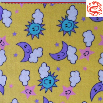 softextile flannel fabric printed for baby blanket