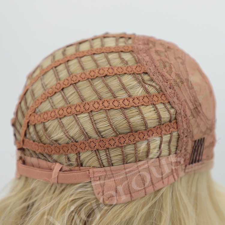 Wholesale Good Quality High Temperature Fiber Supplies Blonde Bob Cut Short Synthetic Afro Kinky Wig